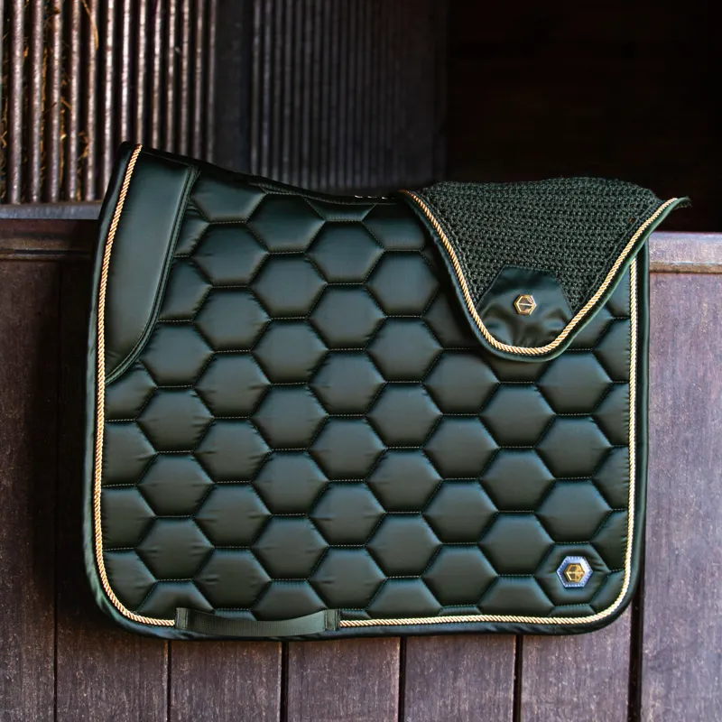 Coldstream Marygold Dressage Saddle Pad - Fern Green-3